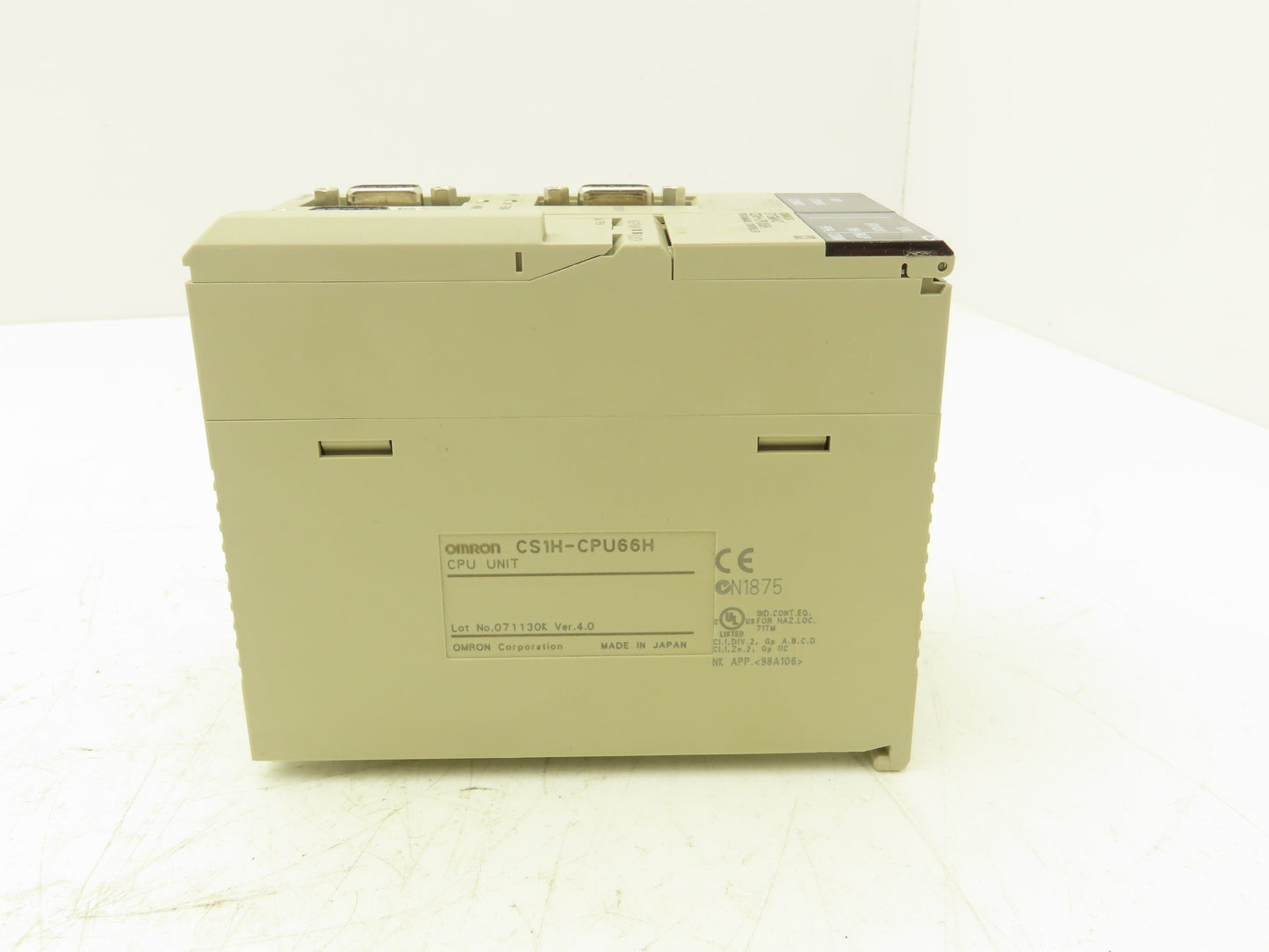 Omron CS1H-CPU66H Programmable Controller CPU Unit Version 4.0