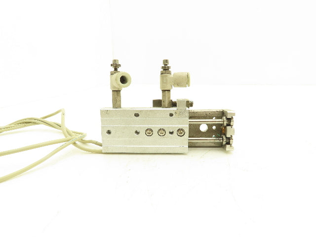 SMC MXQ8-30CS Pneumatic Air Slide Table Cylinder w/Shock 8mm Bore 30mm Stroke