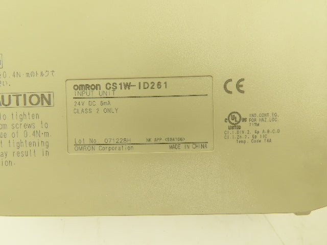 Omron CS1W-OD261 CS1W-ID261 Input Output Units 24VDC Lot of 3