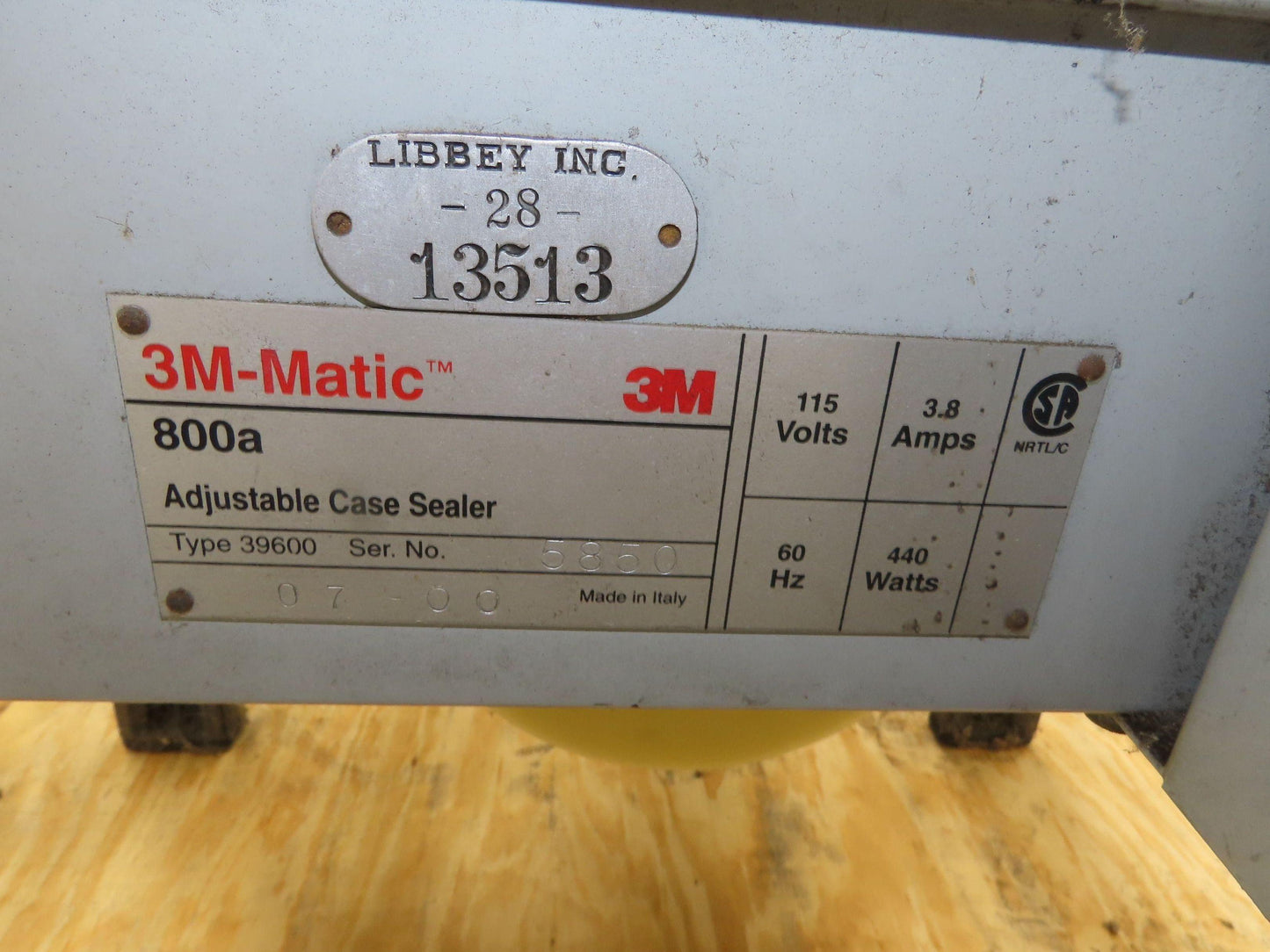 3M-Matic 800A Carton Sealer Adjustable Case Sealing System 115V Top Bottom Taper
