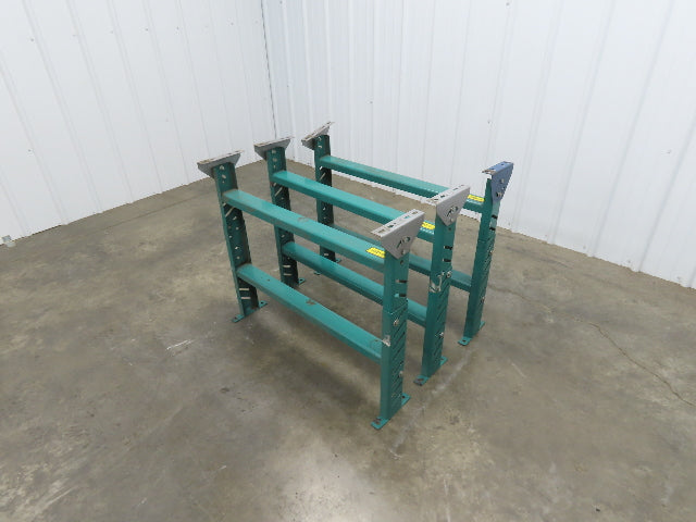 Roach MD-6 Conveyor Leg Floor Support 36"W Adj Height 24-5/8-27-5/8" Lot of 3