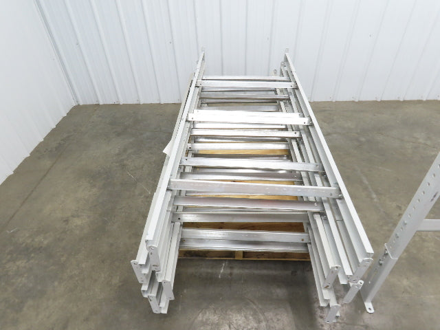 30"W Conveyor Leg Floor Support 66-5/8"-76-5/8"H Lot of 10 White