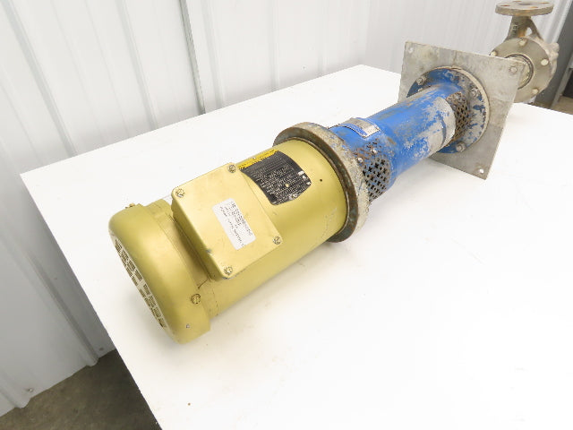Sanwa VM 25 Stainless Centrifugal Pump 1" Flanged 2Hp 460V 13 GPM Ext Shaft