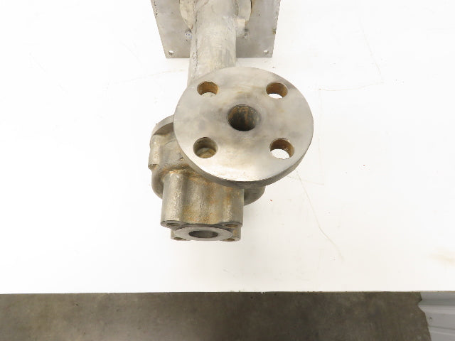 Sanwa VM 25 Stainless Centrifugal Pump 1" Flanged 2Hp 460V 13 GPM Ext Shaft