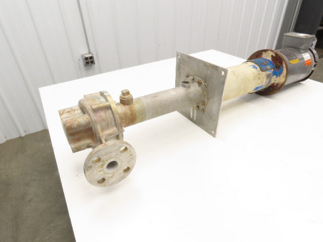 Sanwa VM-2542 Stainless Centrifugal Pump 1" Flanged 2Hp 460V 13 GPM Ext Shaft
