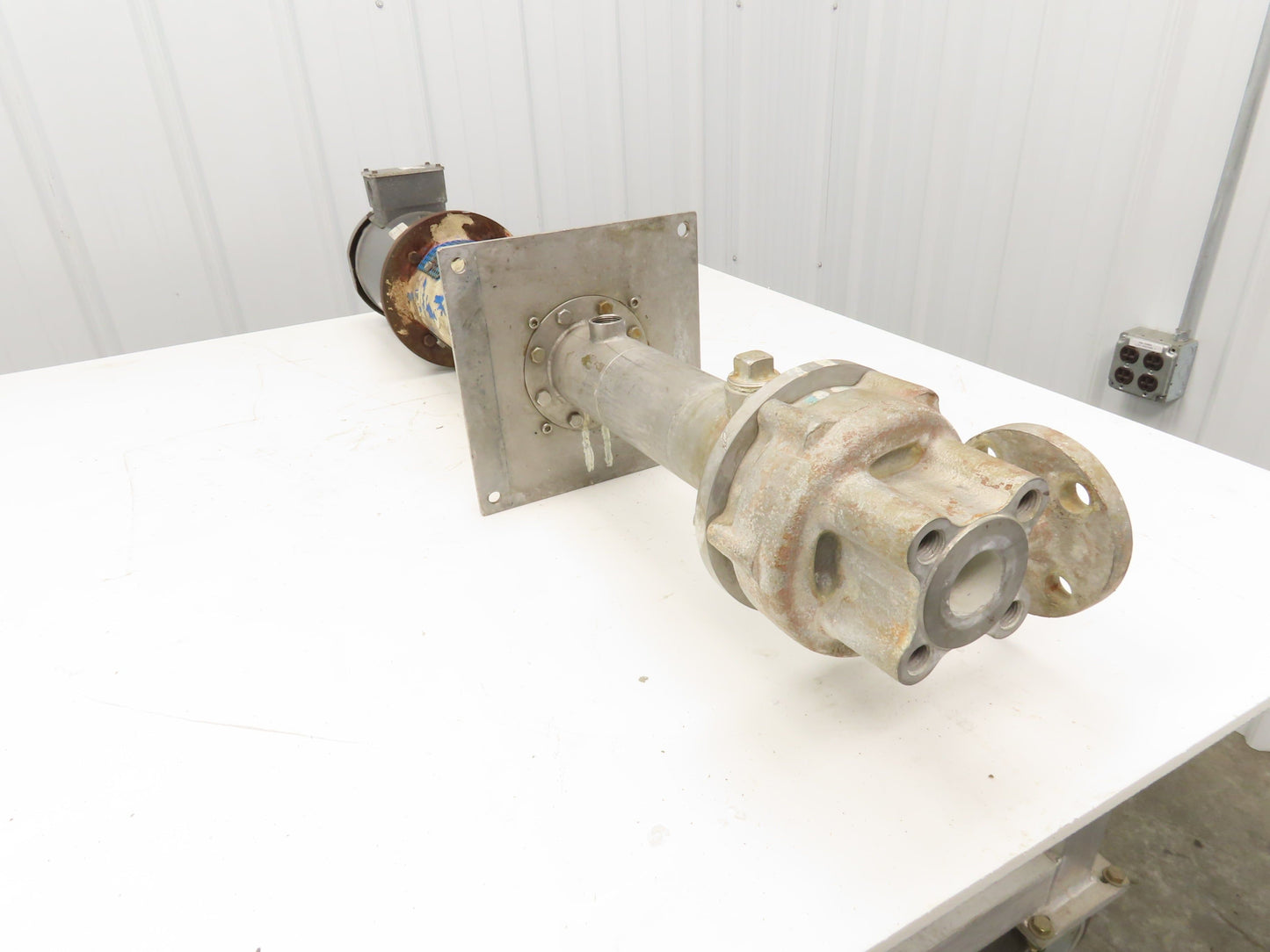 Sanwa VM-2542 Stainless Centrifugal Pump 1" Flanged 2Hp 460V 13 GPM Ext Shaft