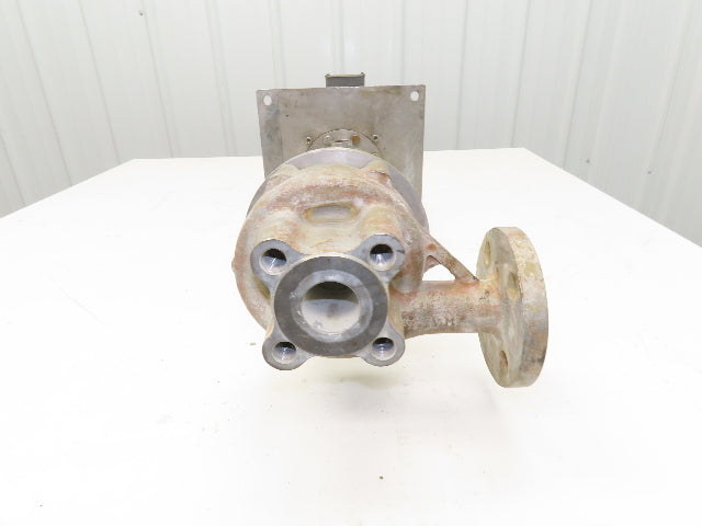 Sanwa VM-2542 Stainless Centrifugal Pump 1" Flanged 2Hp 460V 13 GPM Ext Shaft
