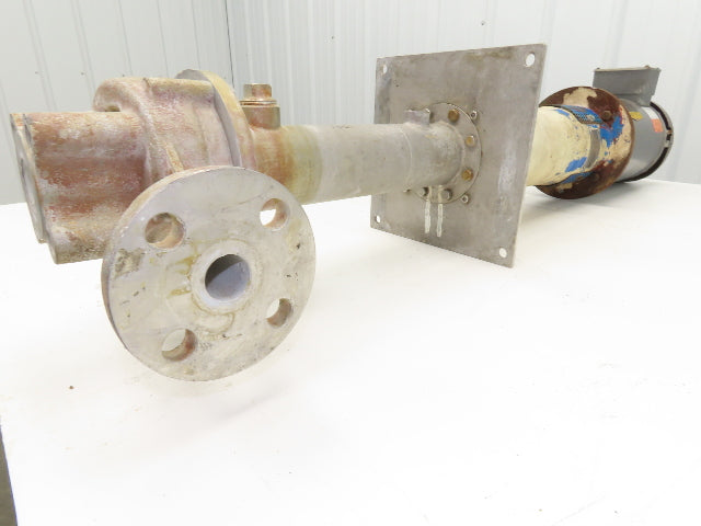 Sanwa VM-2542 Stainless Centrifugal Pump 1" Flanged 2Hp 460V 13 GPM Ext Shaft