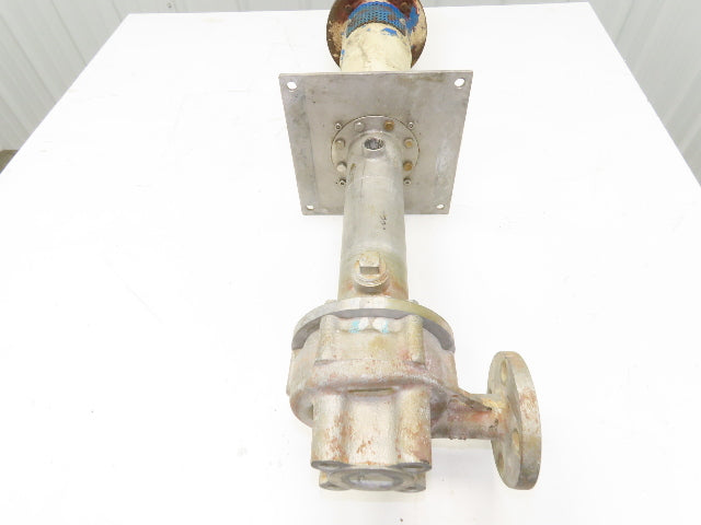 Sanwa VM-2542 Stainless Centrifugal Pump 1" Flanged 2Hp 460V 13 GPM Ext Shaft