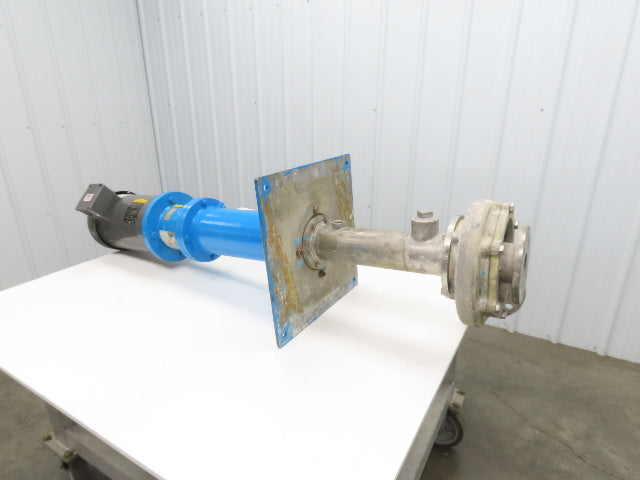Sanwa Type VM Stainless Centrifugal Pump 1.5x2" Flanged 5Hp 3450 RPM 460V 3PH