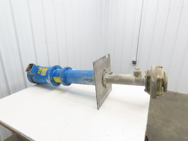 Sanwa Type VM Stainless Centrifugal Pump 1.5x2" Flanged 5Hp 3450 RPM 460V 3PH