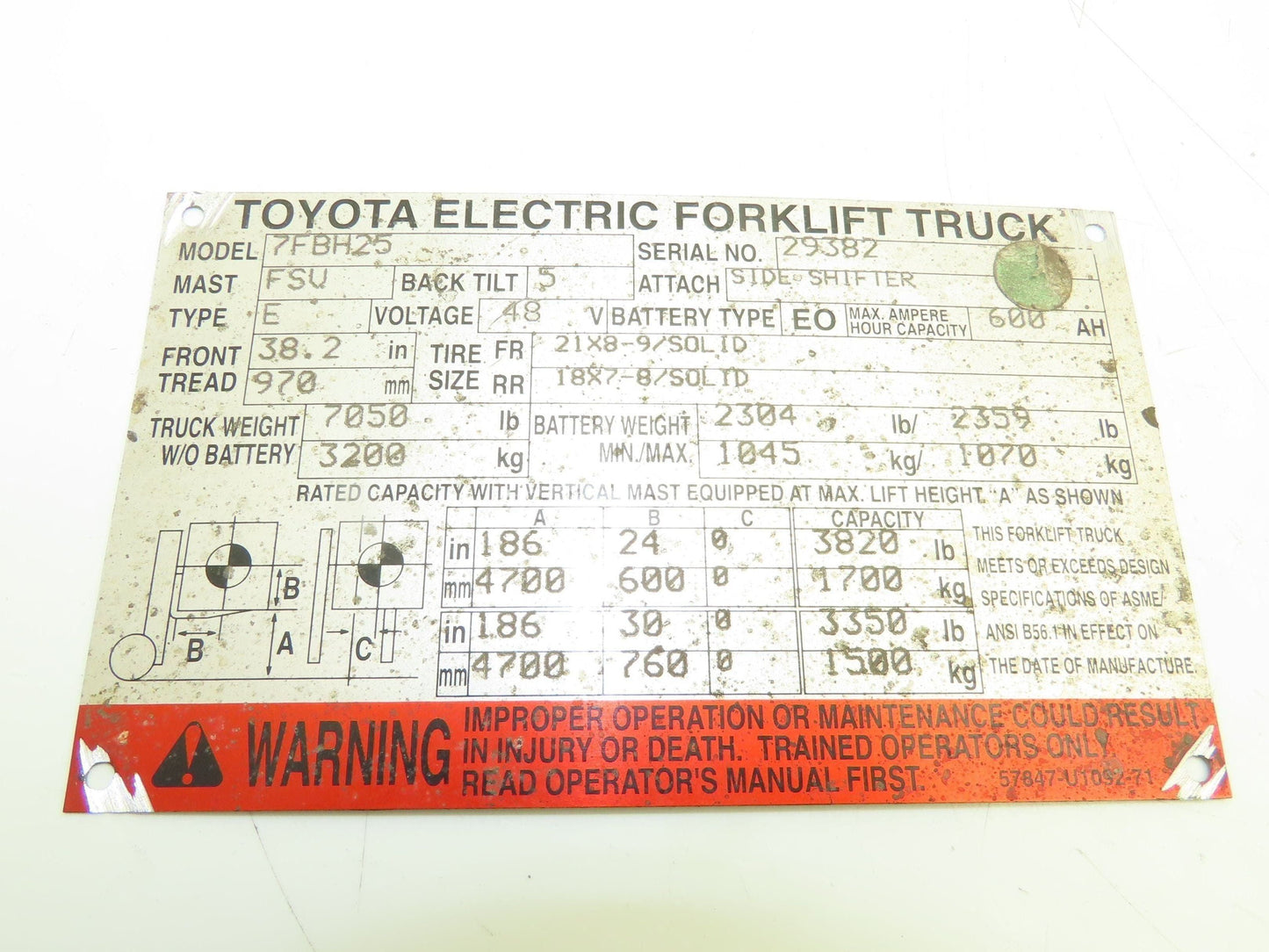 Denso 57510-13300-71 | 198500 Throttle Position Sensor Toyota Electric Forklift