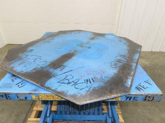 AMI Spring Loaded Industrial Pallet Load Leveler 3500lbs 42x46" Swivel Top