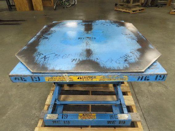 AMI Spring Loaded Industrial Pallet Load Leveler 3500lbs 42x46" Swivel Top