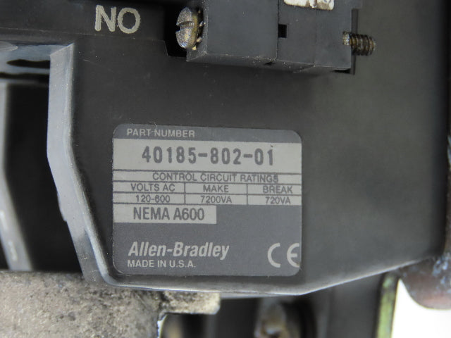 Allen Bradley 505-EOD NEMA Size 4 Reversing Motor Starter 3Ph 100HP 120V Coil
