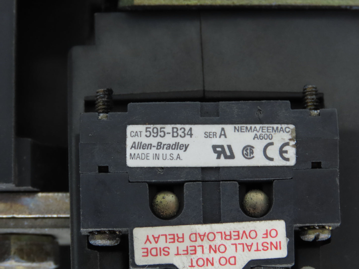 Allen Bradley 505-EOD NEMA Size 4 Reversing Motor Starter 3Ph 100HP 120V Coil