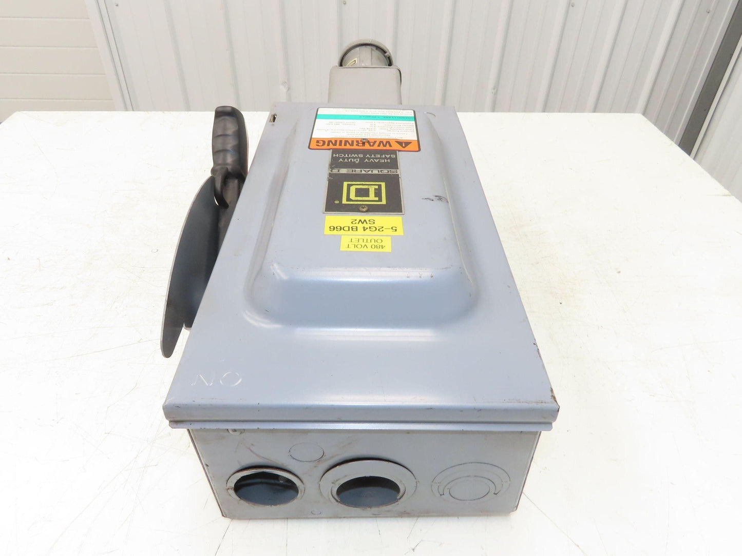 Square D HU362 Safety Disconnect Switch 60A 3P4W 600V Hubbell Pin Sleeve Plug