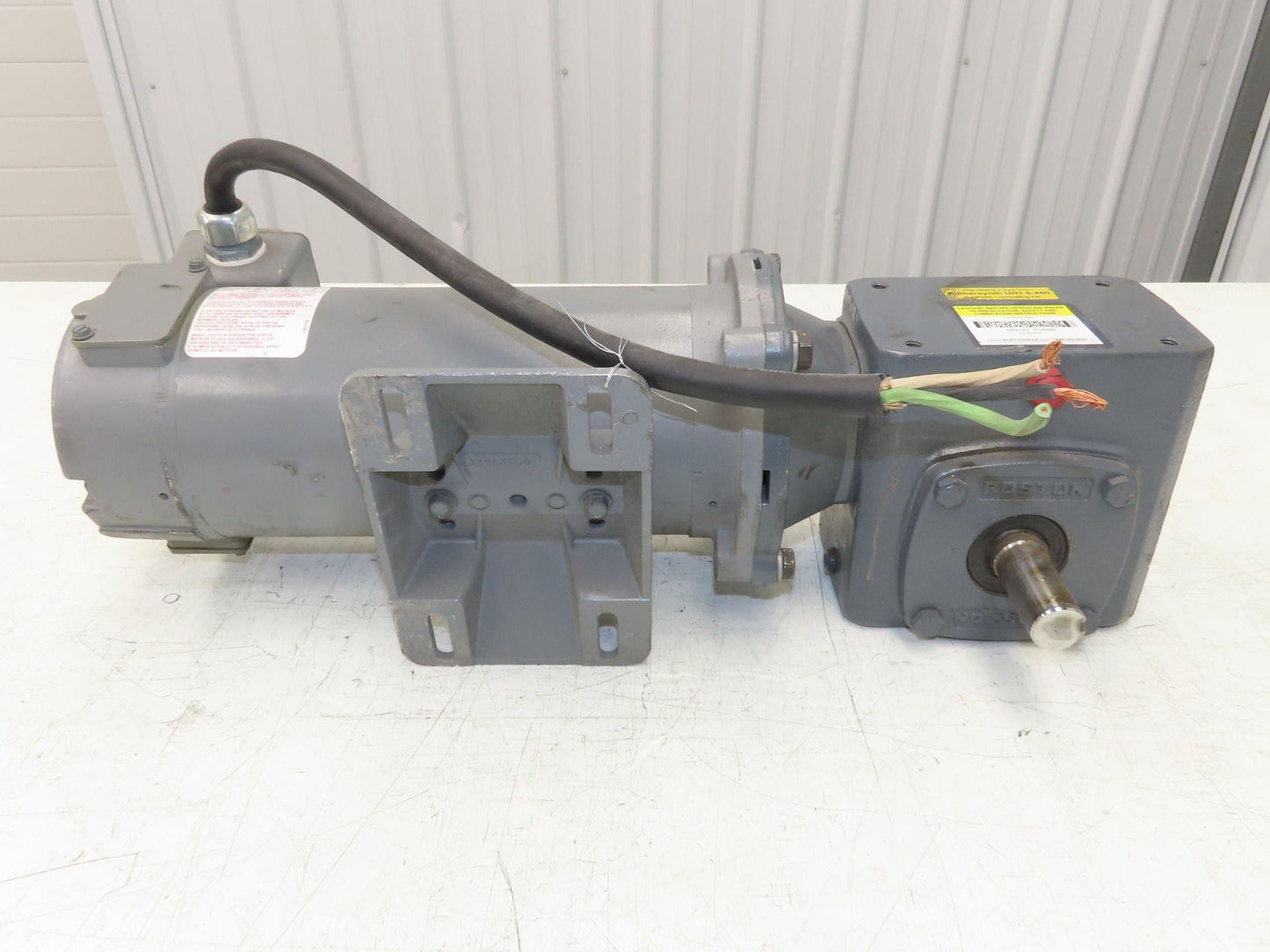 Boston Gear PM950AT-B DC Gear Motor 90V .5HP 30:1 Reducer 58 RPM 56C RH