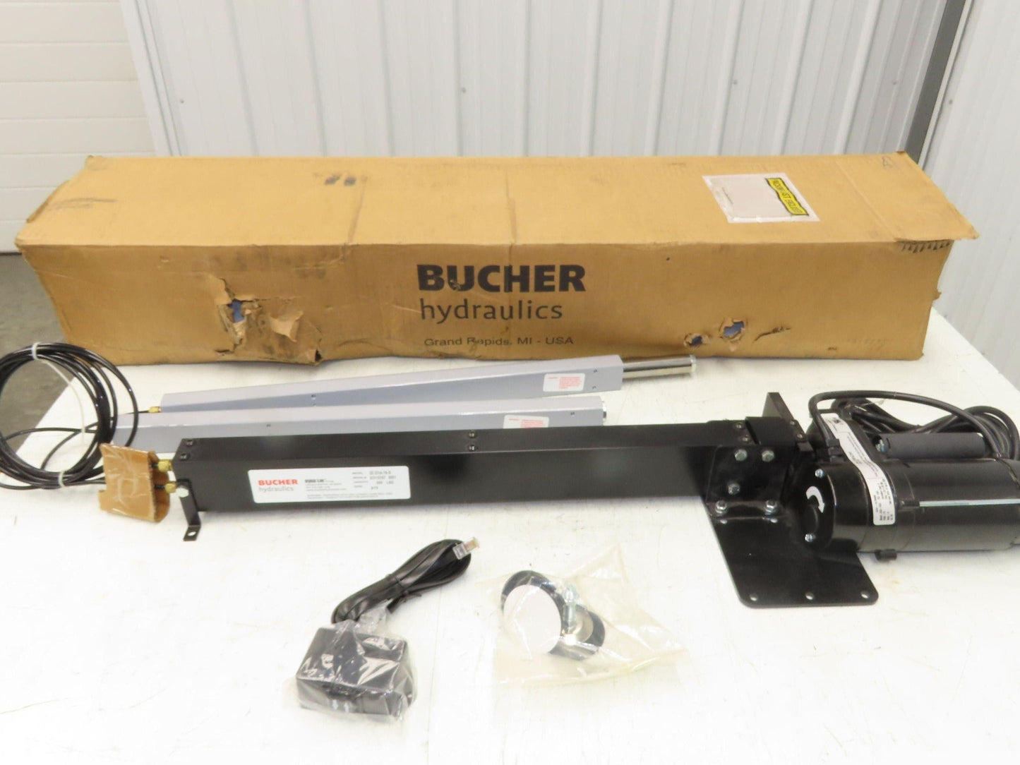 Bucher Dyna-Lift 2E-D1A-16-S 2-Post Electric Table Lift 16" Adj Height Workbench