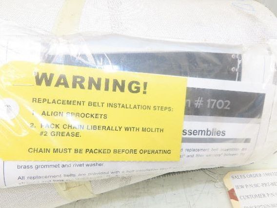 Portec Flomaster Conveyor Belt 30"x 180° Curve Chain Drive Friction Top Beltech
