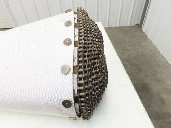 Portec Flomaster Conveyor Belt 30"x 180° Curve Chain Drive Friction Top Beltech