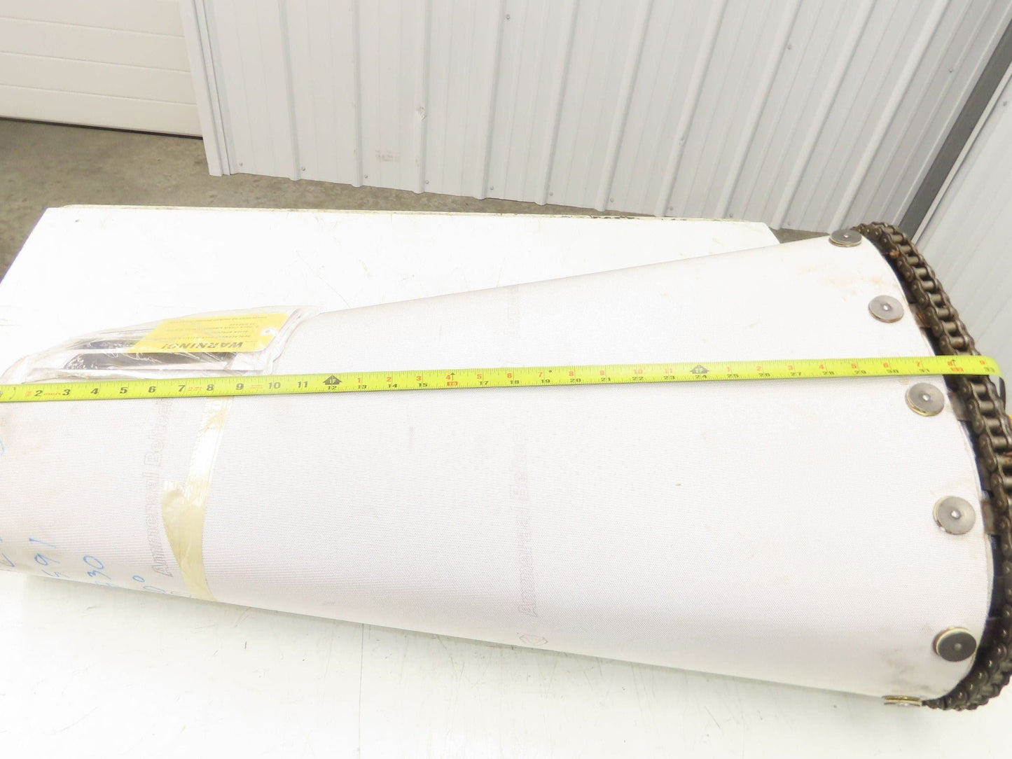 Portec Flomaster Conveyor Belt 30"x 180° Curve Chain Drive Friction Top Beltech