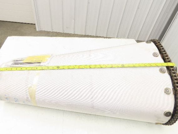 Portec Flomaster Conveyor Belt 30"x 180° Curve Chain Drive Friction Top Beltech
