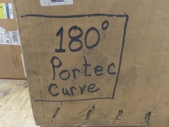 Portec Flomaster Conveyor Belt 30"x 180° Curve Chain Drive Friction Top Beltech