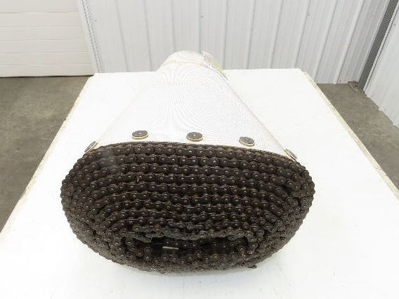 Portec Flomaster Conveyor Belt 30"x 180° Curve Chain Drive Friction Top Beltech