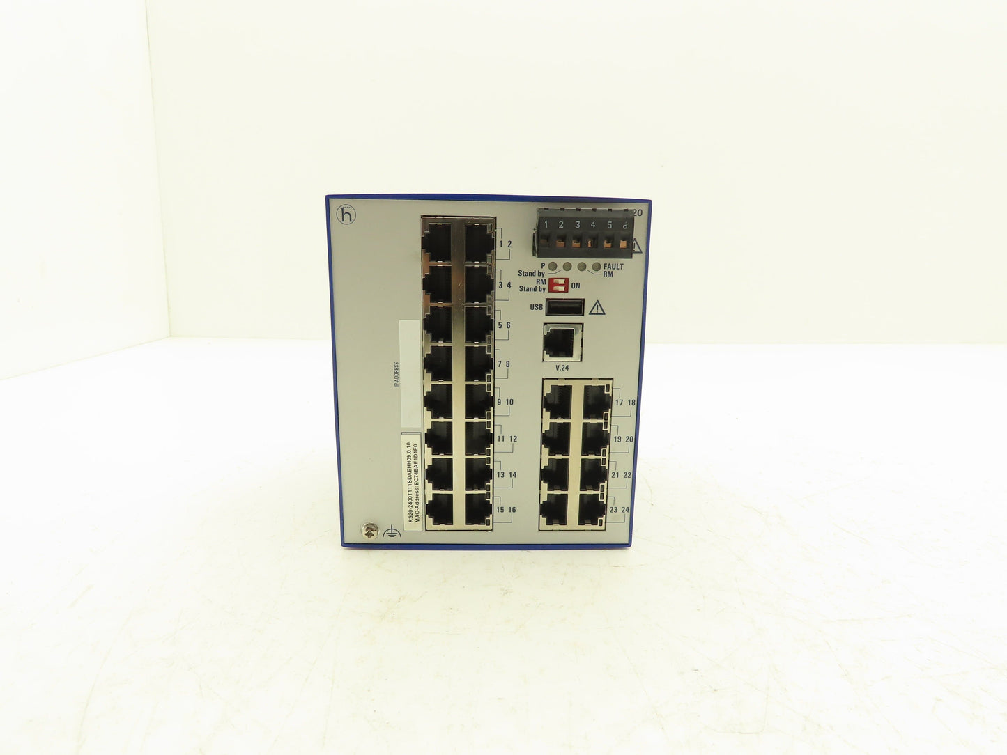 Hirschmann RS20-2400T1T1SDAEHH09.0.10 DIN Rail Ethernet Switch 24 Port
