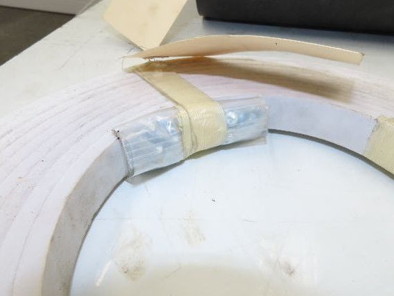 Portec Flomaster Conveyor Belt 30"x 150° Curve Chain Drive Smooth Top Beltech