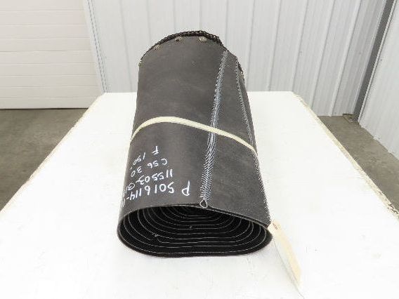 Portec Flomaster Conveyor Belt 30"x 150° Curve Chain Drive Smooth Top Beltech