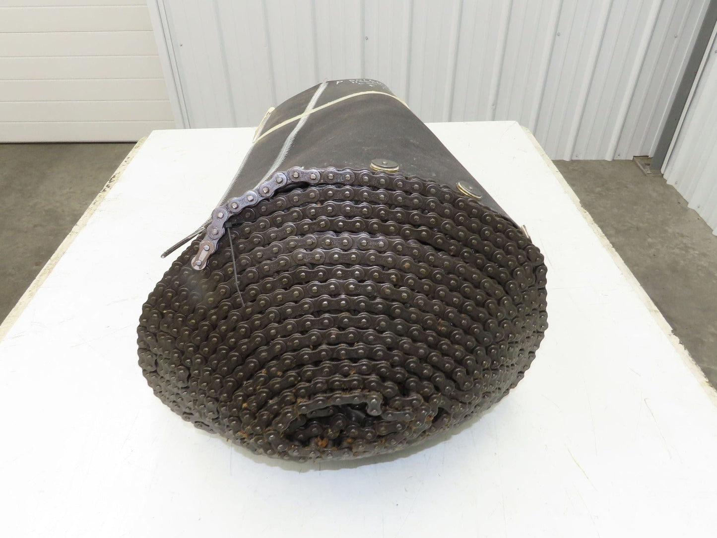 Portec Flomaster Conveyor Belt 30"x 150° Curve Chain Drive Smooth Top Beltech