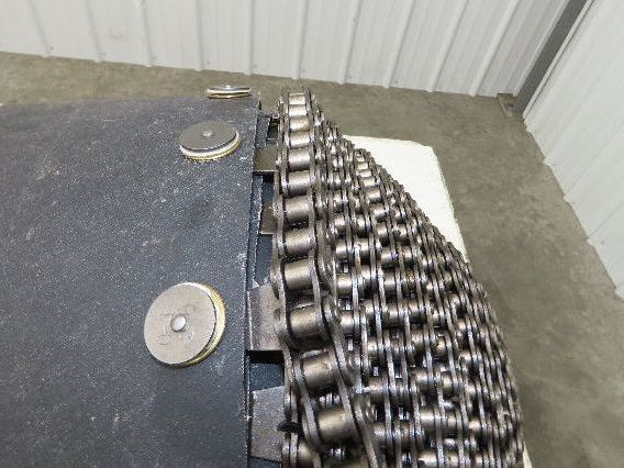 Portec Flomaster Conveyor Belt 30"x 150° Curve Chain Drive Smooth Top Beltech