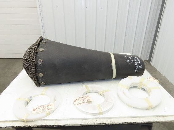 Portec Flomaster Conveyor Belt 30"x 150° Curve Chain Drive Smooth Top Beltech