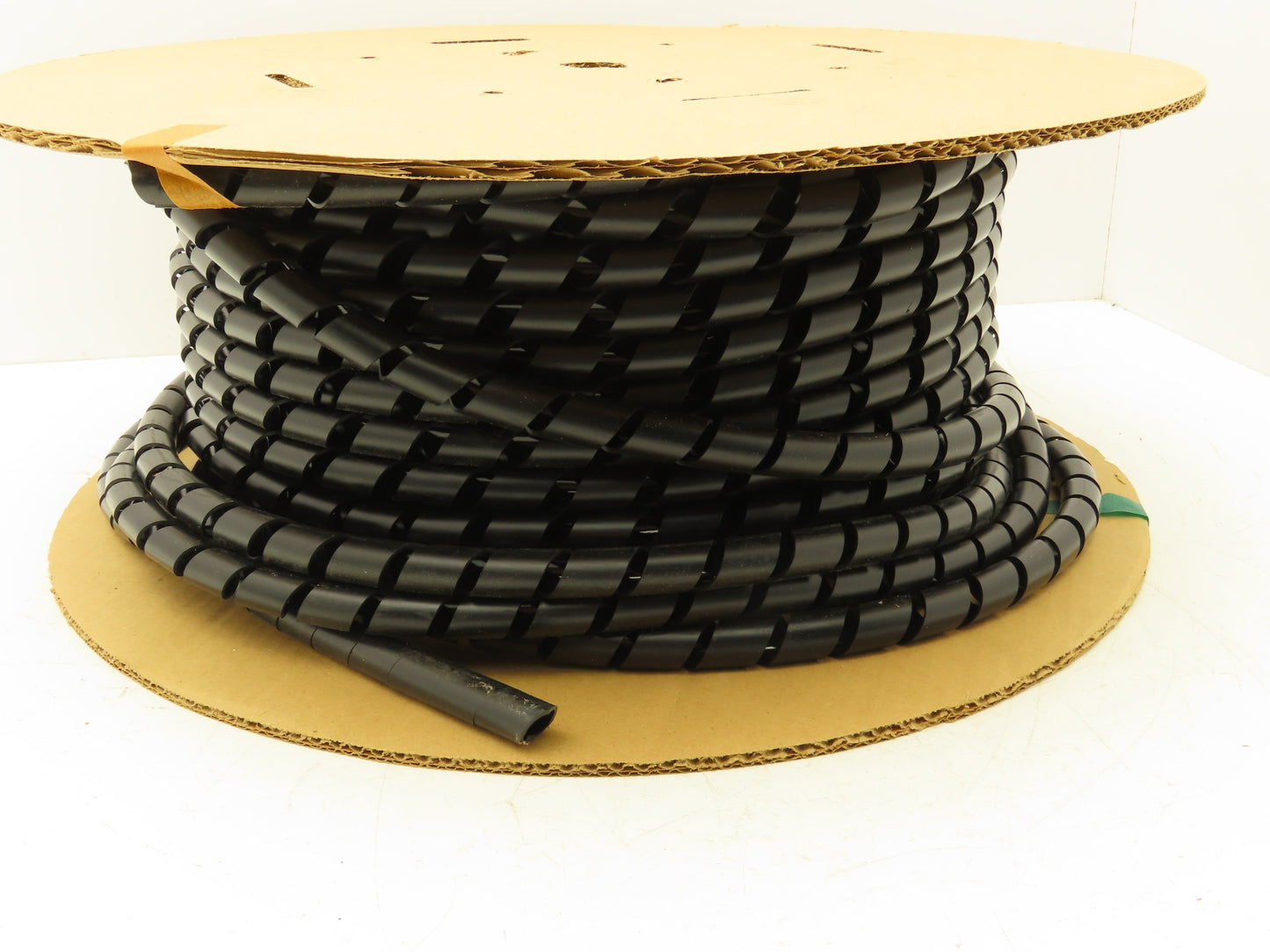 Panduit T75F-C0 Spiral Wrap Cable Sleeve Tubing 3/4"x 100' Black Polyethylene