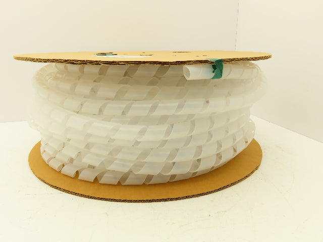 Panduit T100F-C Spiral Wrap Cable Sleeve Tubing 1"x 100' Polyethylene Natural