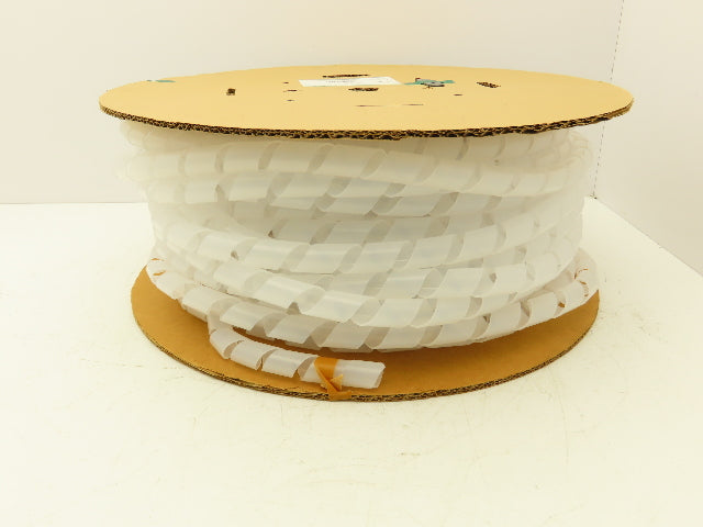 Panduit T100F-C Spiral Wrap Cable Sleeve Tubing 1"x 100' Polyethylene Natural