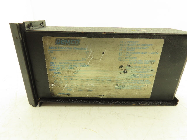 Gemco 1994 Encoder Readout LCD Display Mounting Brackets