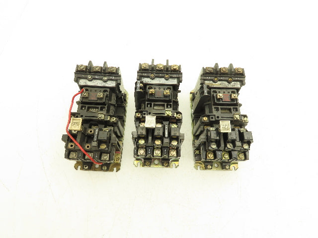 Allen Bradley 509-BOD 509-AOD Starter Overload Relay 120V Coil 600V Lot of 3