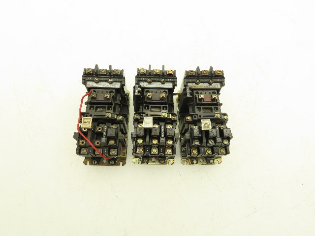Allen Bradley 509-BOD 509-AOD Starter Overload Relay 120V Coil 600V Lot of 3