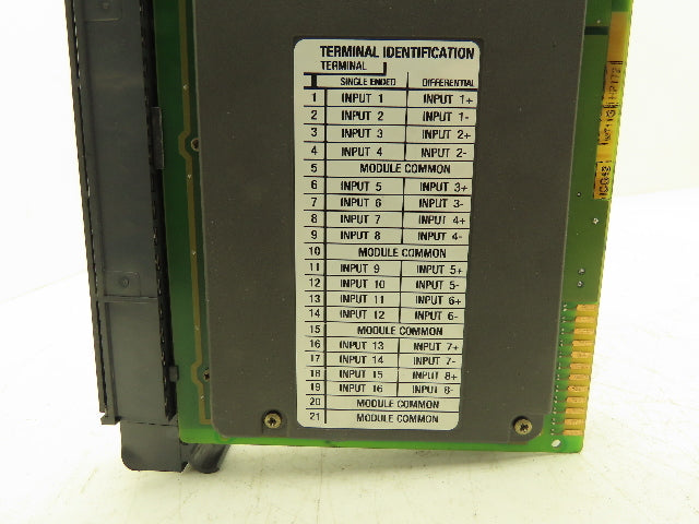 Allen Bradley 1771-IFE Analog Input Module 12 Bit Ser C F/W Rev A