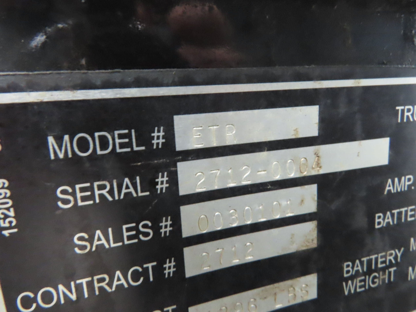 Linde ETR Electric Warehouse Walk Ride Pull Truck 24VDC Tow Tractor