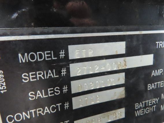 Linde ETR Electric Warehouse Walk Ride Pull Truck 24VDC Tow Tractor