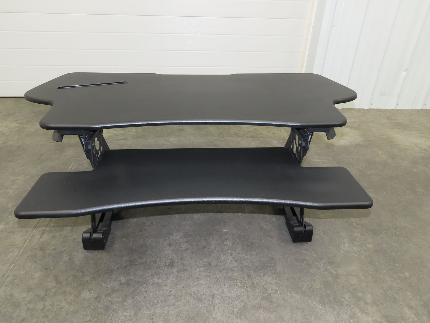 Mount-It! Sit Stand Desk XL 48" Wide Approx. 12" Infinitely Adjustable Height