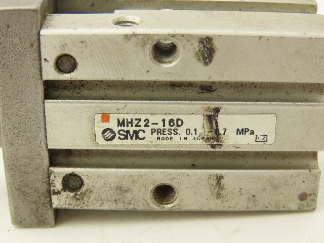SMC MHZ2-16D Pneumatic Parallel Gripper 16mm Bore Double Acting Mixed Lot of 3