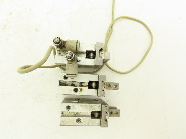 SMC MHZ2-16D Pneumatic Parallel Gripper 16mm Bore Double Acting Mixed Lot of 3