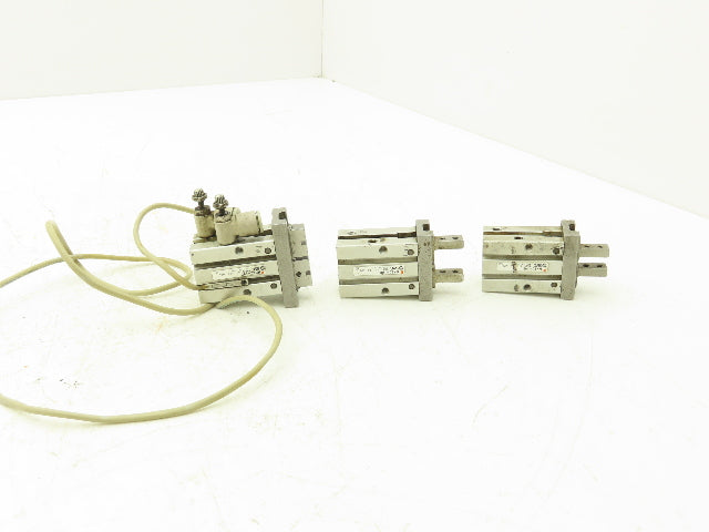 SMC MHZ2-16D Pneumatic Parallel Gripper 16mm Bore Double Acting Mixed Lot of 3