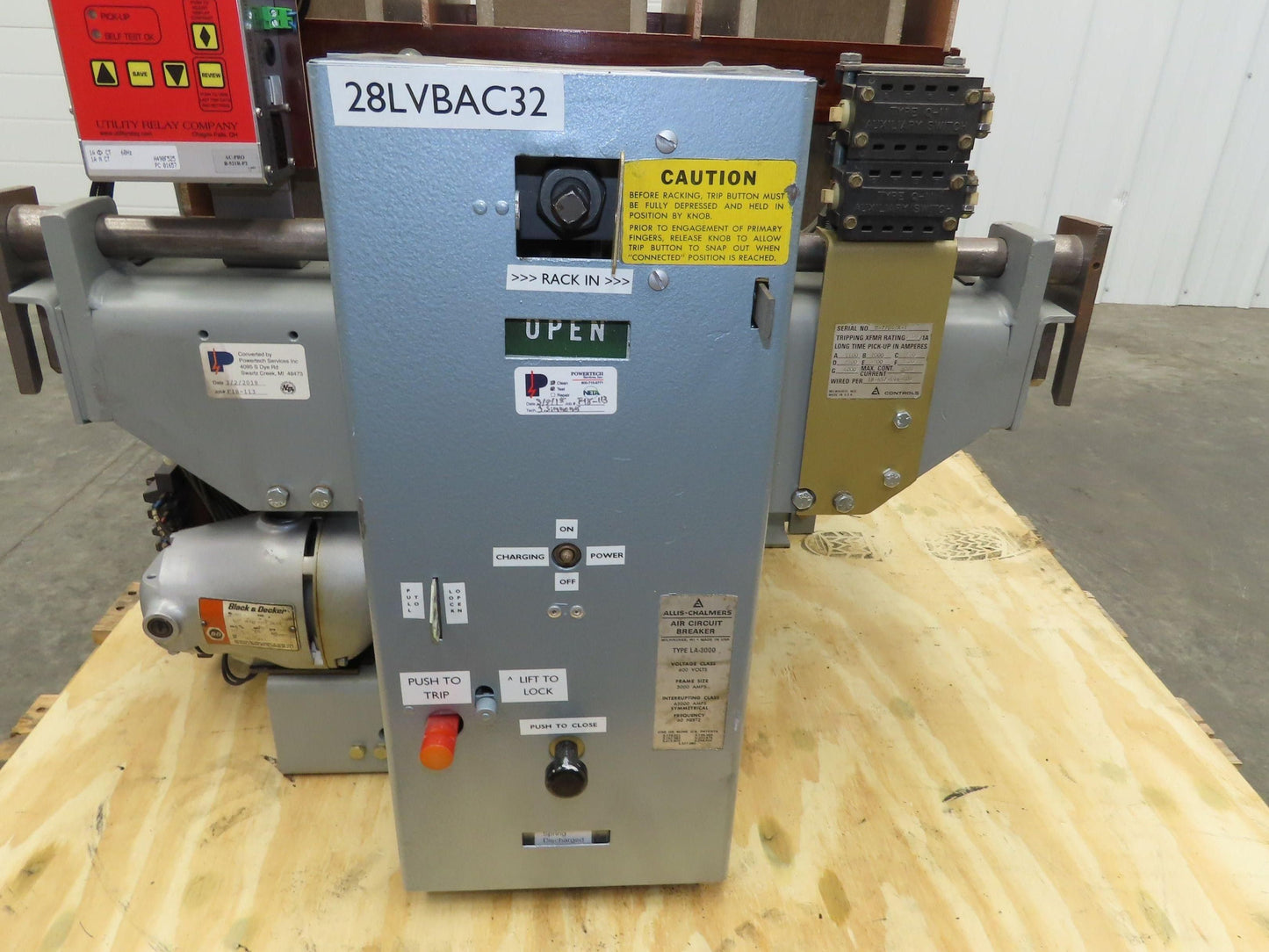 Allis Chalmers LA-3000 Air Circuit Breaker 600VAC 3000A 3 Pole AC Pro Quick Trip