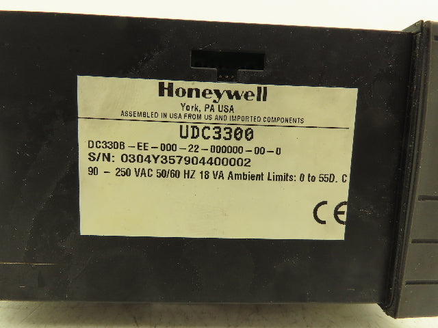 Honeywell DC330B-EE-000-22-000000-00-0 UDC3300 Digital Temperature Controller